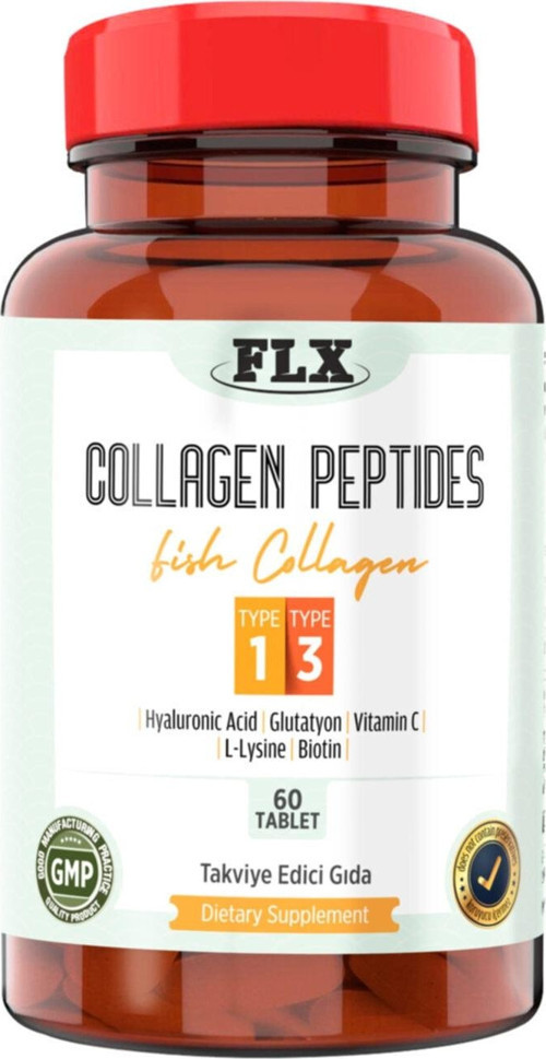 Marina Kollajen Tipleri Collagen Peptides Tip 1-3 Balık Kollajeni 60 Tablet