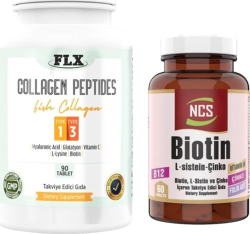 Balık Kollajeni Tip 1-3 Collagen 90 Tablet+Biotin 60 Tablet