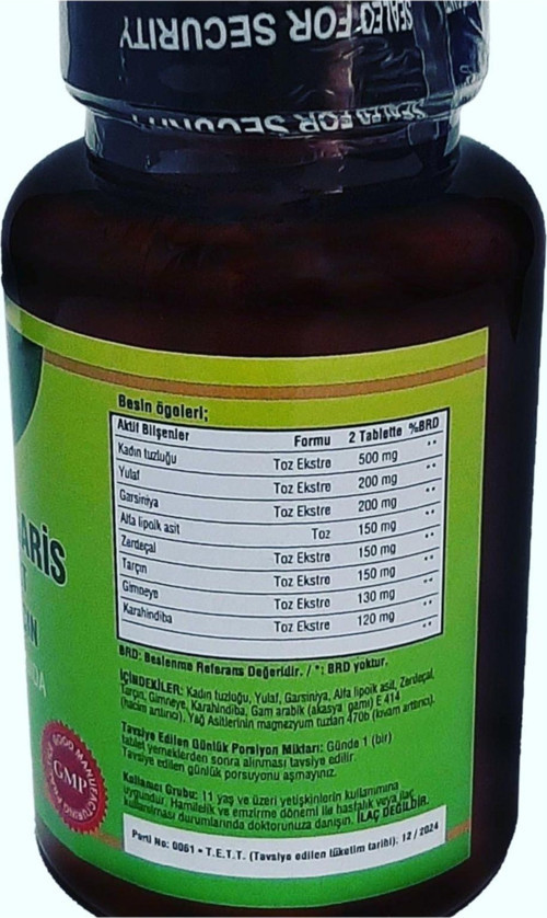 Berberis Vulgaris Gymnema Sylvestre Alfa Lipoic Acid 2 Kutu 240 Tablet