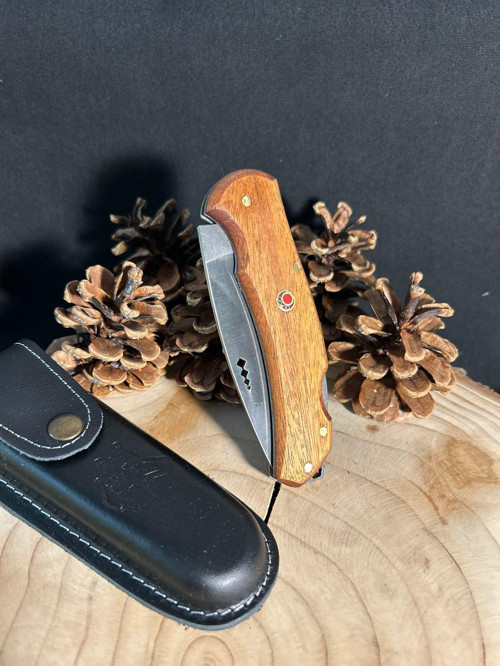 Sapelli Saplı Kamp Çakısı, Piknik Çakısı, Outdoor Çakı, Katlanır Çakı, Bushcraft Çakı