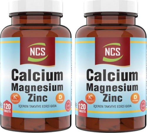 Calcium Magnesium Çinko D&K Kalsiyum 2 X120 Tablet