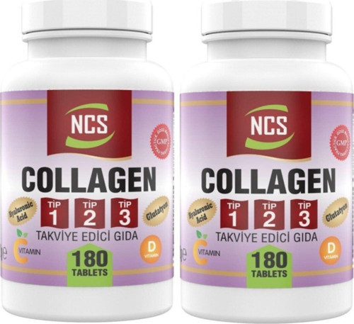 Kollajen Tip 1-2-3 Hyaluronic Acid 180 Tablet 2 Kutu