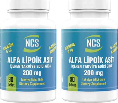 L-Carnitine Alpha Lipoic Acid Koenzim Q10 90 Tablet 2 Kutu
