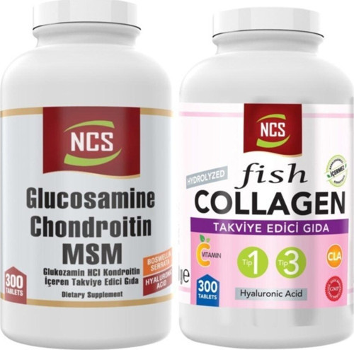 Tip 1-3 Balık Kollajen Cla Biotin 300 Tablet+Glucosamine 300 Tablet