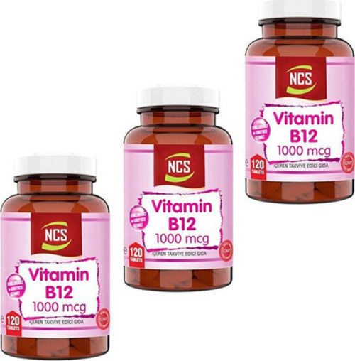 Vitamin B12 Metilkobalamin 1000 Mcg 120 Tablet 3 Kutu