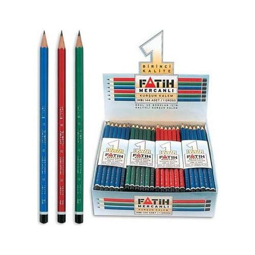 KURŞUN KALEM MERCANLI 144'LÜ PAKET