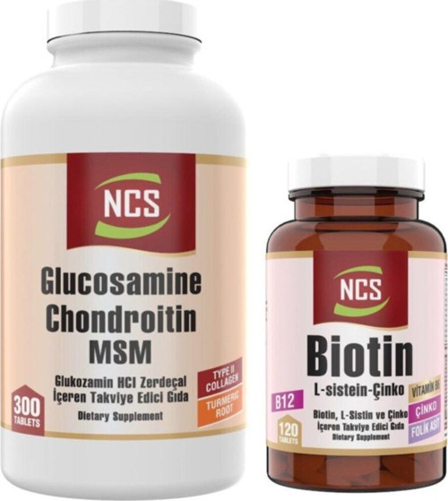 Glucosamine Chondroitin Msm Turmenic Root 300 Tablet Biotin 120 Tablet