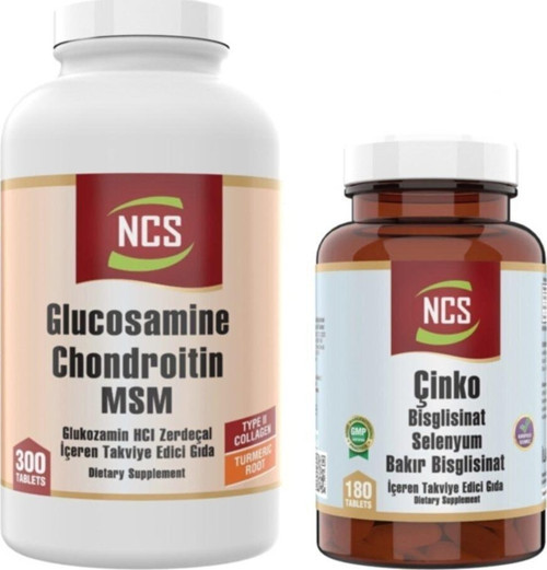 Glucosamine Chondroitin Msm Turmenic Root 300 Tablet Zinc Bisglisinat 180 Tab