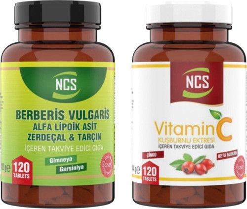 Vitamin C 1000 Mg Çinko Beta Glukan 120 Tablet Berberis (Berberin) 120 Tablet
