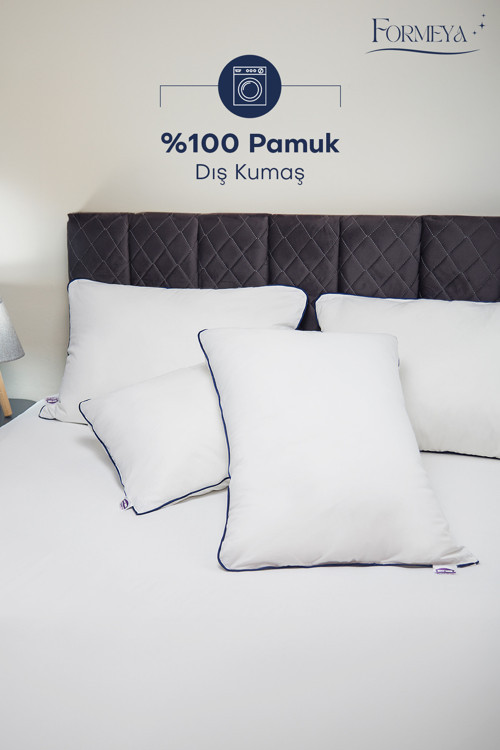 2 Adet Climate Nano Jel Yastık Otel Yastığı 50X70 Cm %100 Pamuk Dış Kumaş