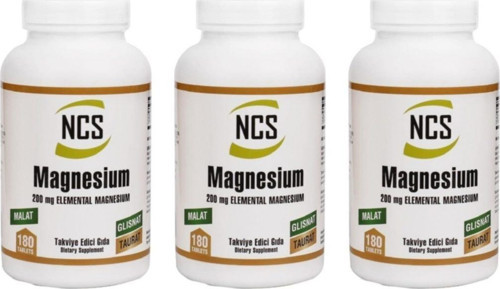 Magnesium 3 Kutu 540 Tablet Malat Glisinat Taurat