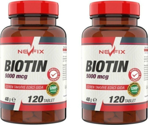 Biotin 5000 Mcg 120 Tablet 2 Kutu