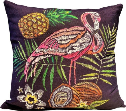 Flamingo Dekoratif Kırlent Kılıfı-At6653