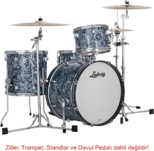 Neusonic Downbeat Steel Blue Pearl Davul Shell Set