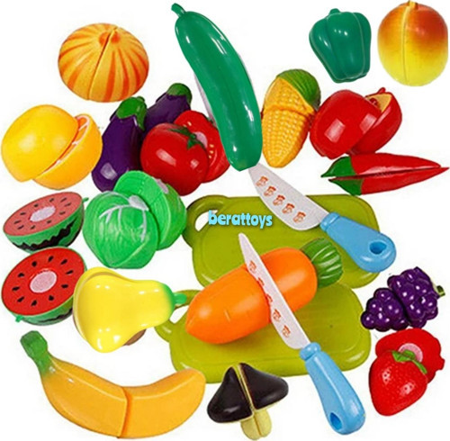 40 Pcs Kesilen Meyve Sebze Oyuncak Meyve Kesilebilen Meyve Sebze Kesme Meyve Evcilik Oyunu