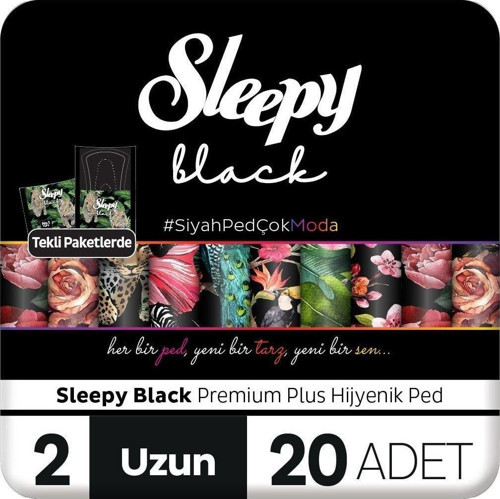 Black Premium Plus Hijyenik Ped Uzun 20 Adet Ped