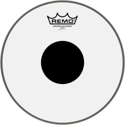CS-0310-10- Controlled Sound® Şeffaf Top Black Dot™ 10\" Davul Derisi