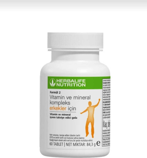 Formül2 Vitamin Ve Mineral Kompleks Erkekler İçin 60 Tablet 84,3 Gr