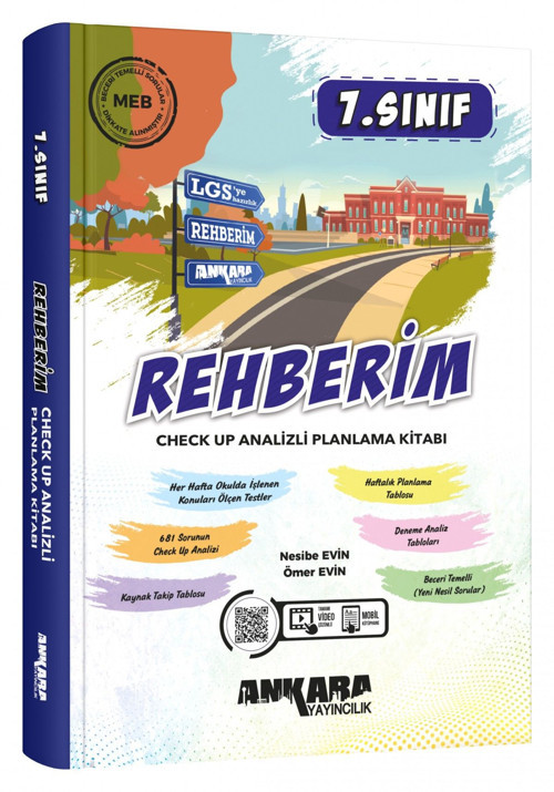 Ankara Yayıncılık 7. Sınıf Rehberim Check Up Analizli Planlama Kitabı