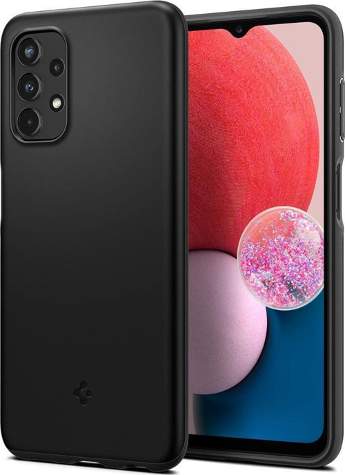 Galaxy A13 ile Uyumlu Kılıf Thin Fit Black
