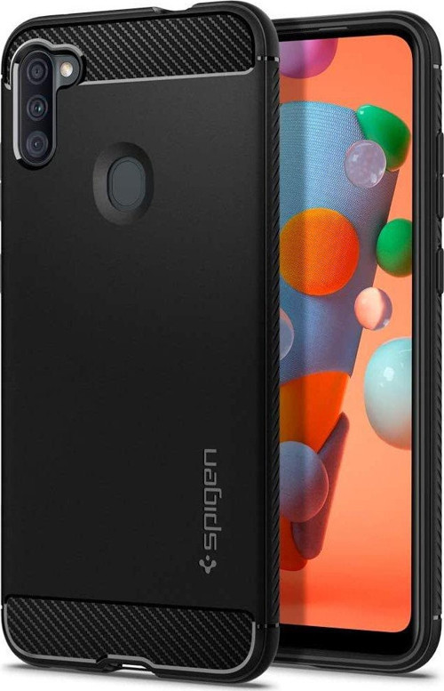Galaxy M11 / Galaxy A11 ile Uyumlu Kılıf Rugged Armor Matte Black