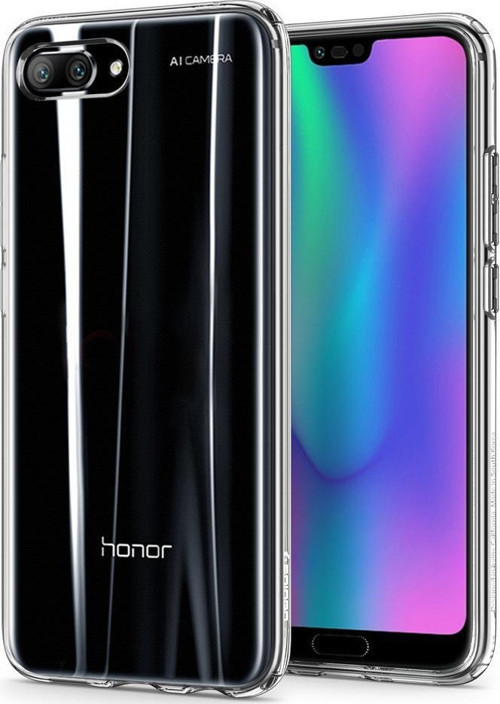 Honor 10 ile Uyumlu Kılıf Liquid Crystal 4 Tarafı Koruma