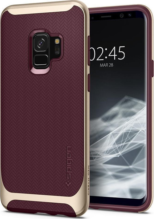 Galaxy S9 ile Uyumlu Kılıf Neo Hybrid Burgundy