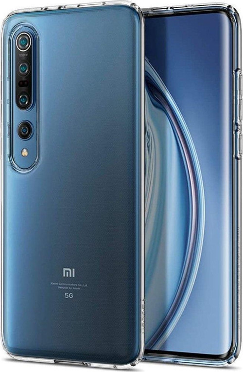 Mi 10 ile Uyumlu Kılıf Liquid Crystal 4 Tarafı Tam Koruma Crystal Clear