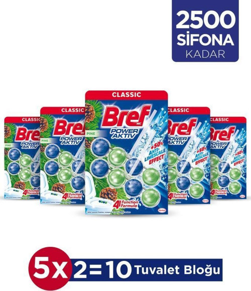WC Power Aktiv Duopack Katı Tuvalet Bloğu Çam 5 x 2'li Paket
