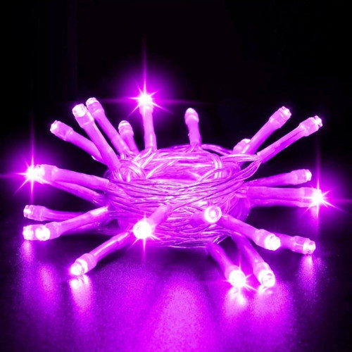 13 Metre Mor Ultra Canlı Net Işık Mor Led Işık Sabit Yanar Mor Fişli 220Volt Mor Yılbaşı Ağacı Işığı