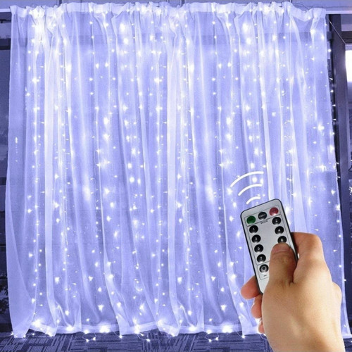Beyaz Salkım Led Işık Beyaz Led Işık Usb +Kum. Beyaz Ince Peri Ledli 3X2.5 Metre Yılbaşı Işıkları