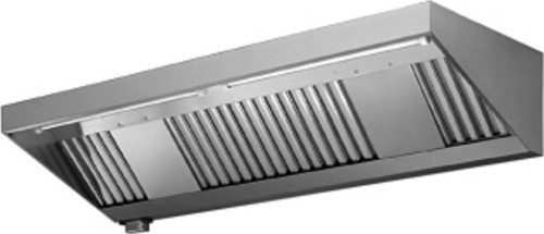 Professional Duvar Tipi Davlumbaz, Kendinden Fan Motorlu, 2500 M³/s, Labirent Filitreli, Paslanmaz Çelik - 1600x1100 Mm, Masterventil Serisi AMPV1116BT
