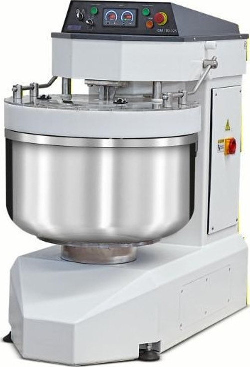ISM 200-32S CR Spiral Hamur Yoğurma Makinası 200 Lt Kazan İki Yönlü Kazan 80 Kg Un Kapasiteli İki Devirli İki Yöne Dönen Kazan Krom Gövde 380v/3p/50hz