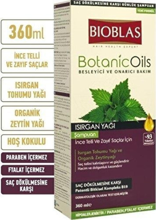 Şampuan 360 ml Botanik Isırgan