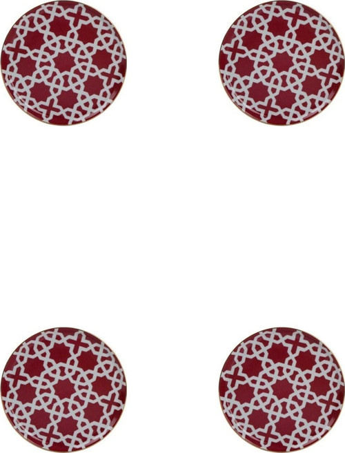 Morocco Desen Desen Fuşya Düz Tabak 20cm 4'lü 04ap018861
