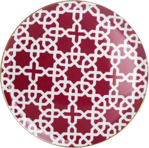Morocco Desen5 Fuşya 28cm Yemek Tabağı - 162928