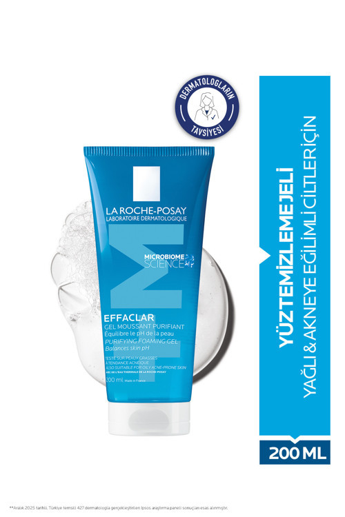 La Roche Posay Effaclar Yağlı ve Akneye Eğilim Gösteren Ciltler İçin Yüz Temizleme Jeli 200 ml