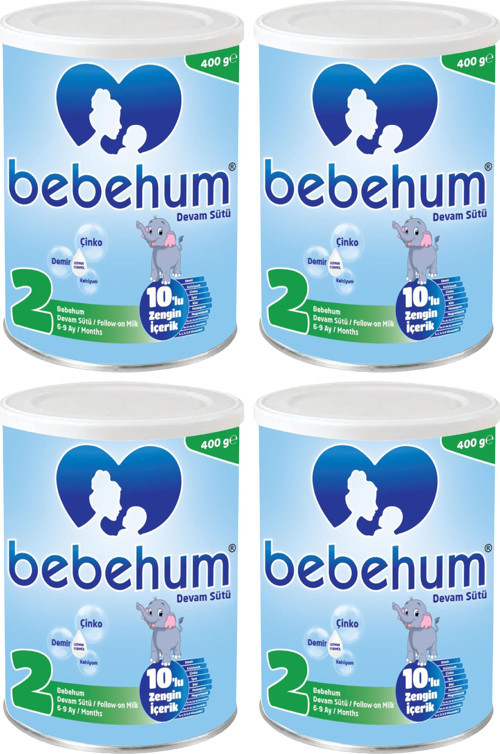 2 Numara Teneke Devam Sütü 6-9 Ay 400 gr x 4 Adet