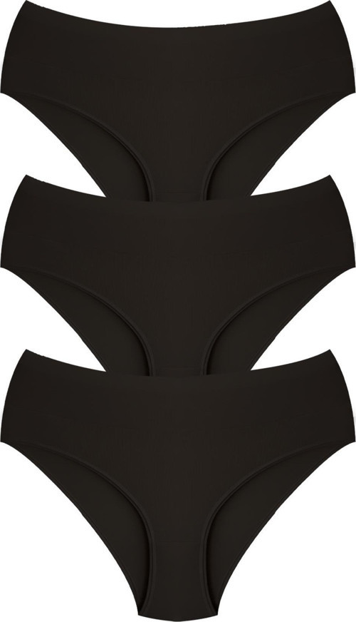 Pamuklu Yüksek Bel Toparlayıcı Kadın Bikini Külot 3'lü Paket - 2