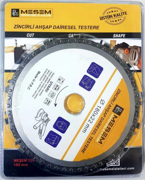 Mesem Tools Zincirli Ahşap Dairesel Testere 180x22mm