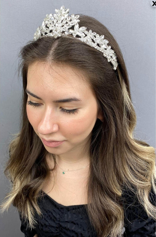 Gelin Nikah Eldiveni Ve Kına Düğün Tacı Kristal Taşlı Gelin Tacı – Diğer Saç Aksesuarları – Diğer S