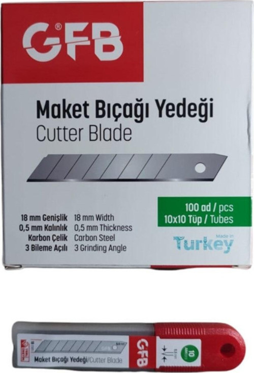 Falçata Bıçağı Yedeği 100 Adet Maket Bıçağı