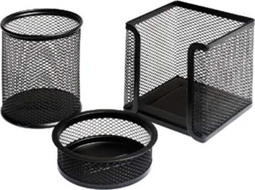 Metal Perfore 3`Lü Set Siyah Fx