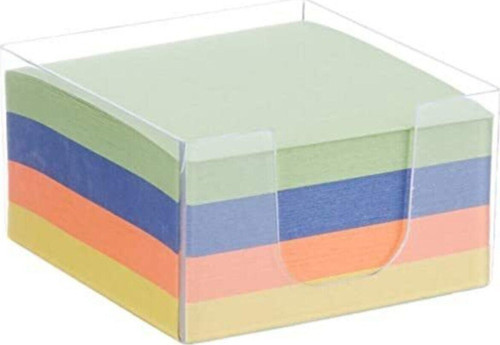 Plastik Kutulu Renkli Küp Blok 8.5X8.5Cm Kx