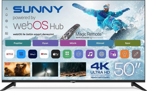 TV SN50UPRL-W02M 50 İNÇ WEBOS 4K SMART ULTRA HD LED TV