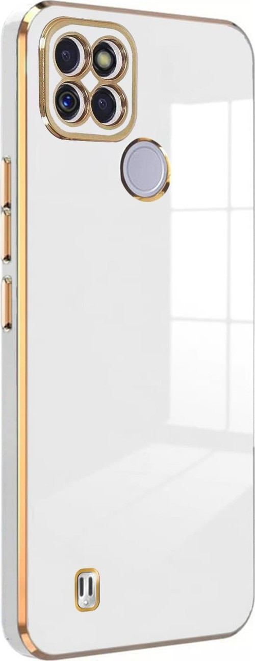 Realme C21Y Kılıf Olive Plated Beyaz