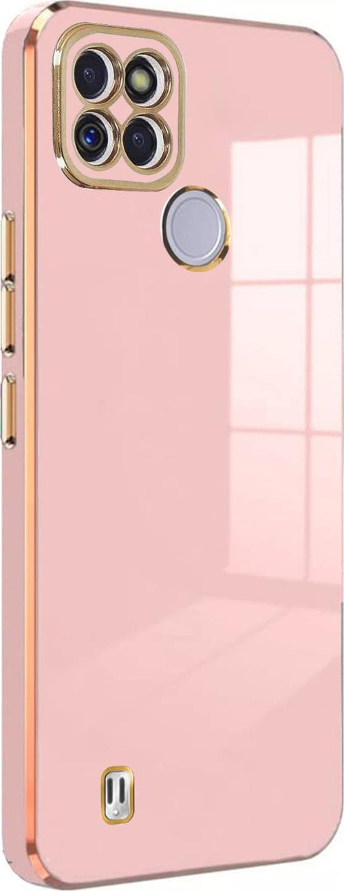Realme C21Y Kılıf Olive Plated Pembe