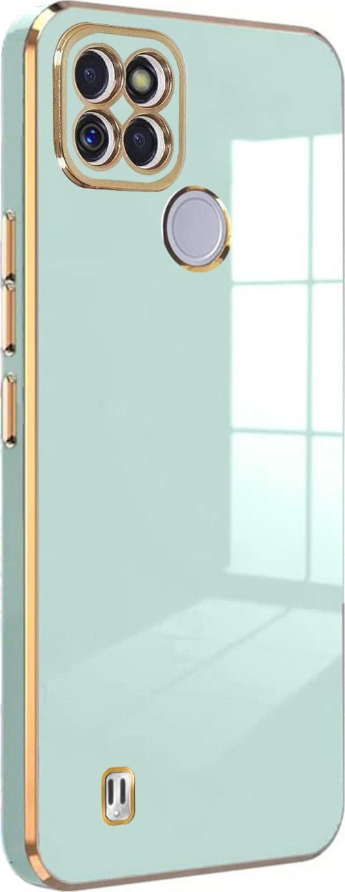 Realme C21Y Kılıf Olive Plated Yeşil
