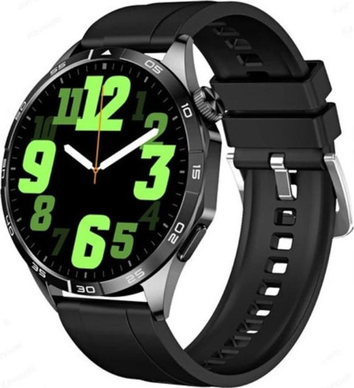 RW44 Watch GT4 Amoled Ekran Android İos HarmonyOs Uyumlu 3 Kordonlu Akıllı Saat Siyah