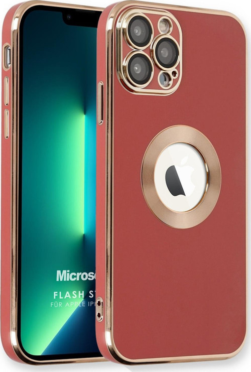 Apple iPhone 13 Pro Kılıf Flash Stamp Kırmızı